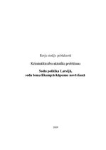 Eseja 'Sodu politika Latvijā', 1.