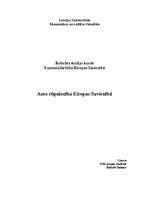 Referāts 'Auto rūpniecība Eiropas Savienībā', 1.