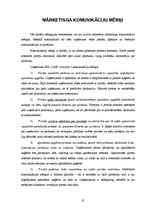 Referāts 'Mārketinga komunikāciju plāns - apsildāmā apģērba ražošana', 10.