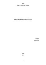 Konspekts 'Medicīniskā parazitoloģija', 1.