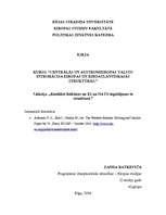 Konspekts 'Konflikti Balkānos un ES un NATO ieguldījums to risināšanā', 1.