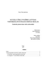 Referāts 'Sociālo tīklu nozīme Latvijas vispārizglītojošajās dienas skolās', 1.
