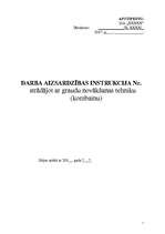 Paraugs 'Darba aizsardzības instrukcija darbam ar kombainu', 1.