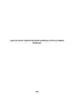 Eseja '"Mazo un jauno" partiju politiskās kampaņas Latvijā 10.Saeimas vēlēšanās', 1.