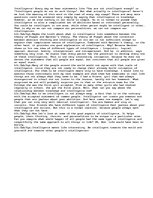 Eseja 'The Challenges of Intelligence', 1.