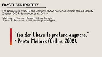 Prezentācija 'Psychological Trauma in  “The Hunger Games” and Real-Life Child Soldiers', 5.