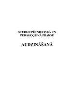Prakses atskaite 'Pētnieciskā un pedagoģiskā prakse audzināšanā', 1.