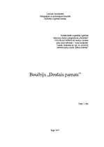 Konspekts 'Boulbijs "Drošais pamats"', 1.