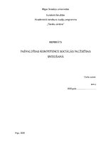 Referāts 'Pašvaldības kompetence sociālās palīdzības  sniegšanā', 1.