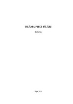 Paraugs 'Islāma pieci pīlāri', 1.