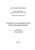 Konspekts 'Centrālās un Austrumeiropas valstu pārejas ekonomikas īpatnības', 1.