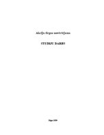 Referāts 'Akciju tirgus novērtējums', 1.