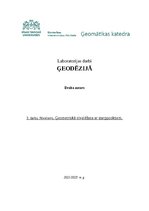 Konspekts 'Nivelieris. Ģeometriskā nivelēšana ar starppunktiem', 1.