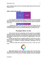 Referāts 'Psychology of Color', 7.