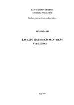 Diplomdarbs 'Laulāto līgumiskās mantiskās attiecības', 1.