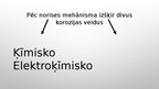 Prezentācija 'Apkārtējās vides ietekme uz materiāliem. Metālu ķīmiskā un elektroķīmiskā korozi', 3.