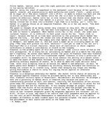Eseja 'HAMLET - Notes on theme and character', 4.