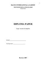 Diplomdarbs 'Adopcijas tiesiskais regulējums', 3.