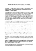 Konspekts 'Report of Article "The Five Best Marketing Campaigns We’ve Ever Seen"', 1.