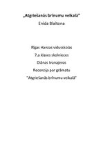 Eseja 'Recenzija "Atgriešanās brīnumu veikalā"', 1.