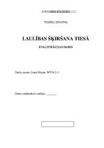 Diplomdarbs 'Laulības šķiršana tiesā', 1.