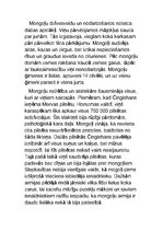 Eseja 'Mongolijas impērija', 2.