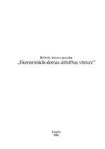 Referāts 'Ekonomiskās domas attīstības vēsture', 1.