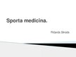 Prezentācija 'Sporta medicīna', 1.