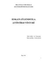 Referāts 'Ieskats jūgendstila attīstības vēsturē', 1.