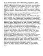 Eseja '"Macbeth" Synopsis', 1.