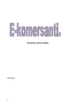 Referāts 'E-komersanti', 1.
