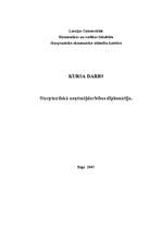Referāts 'Starptautiskās uzņēmējdarbības diplomātija', 1.