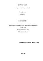 Konspekts 'Mārketinga stratēģijas starptautiskā tirgū', 1.