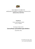 Konspekts 'Gaisa kuģu Systron-Donner pneimatiskais uguns detektors', 1.