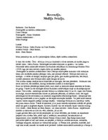 Eseja 'Recenzija par izrādi "Mollija Svīnija"', 1.