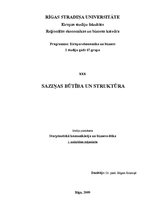 Konspekts 'Saziņas būtība un struktūra', 1.