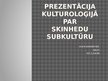 Prezentācija 'Skinhedu subkultūra', 1.