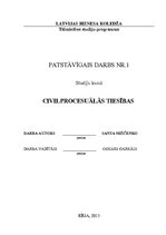 Konspekts 'Termini "judikatūra" un "tiesu prakse"', 1.