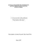 Konspekts 'Laboratorijas darbs studiju priekšmetā "Telpu kopšanas tehnoloģijas"', 1.