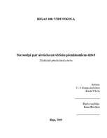 Referāts 'Stereotipi par sieviešu un vīriešu pienākumiem dzīvē', 1.