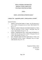 Eseja 'Post-apgaismības periods. Jaunā pasaules nekārtība / kārtība', 1.