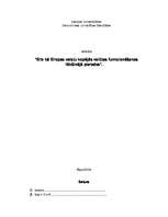 Referāts 'Eiro kā Eiropas valstu kopējās valūtas funkcionēšanas līdzšinējā pieredze', 1.