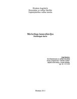 Konspekts 'Integrēto mārketinga komunikāciju plāns pakalpojuma virzīšanai tirgū', 1.