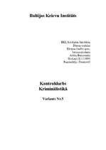 Referāts 'Kriminālistiskā taktika', 1.