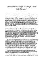 Eseja 'Vēlie viduslaiki - dziļas vispārējas krīzes laiks Eiropā', 1.