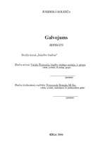 Referāts 'Galvojums', 1.