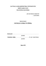 Referāts 'Sociālās lomas un ētika', 1.