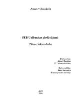 Referāts '"SEB Unibanka" piedāvājumi', 1.