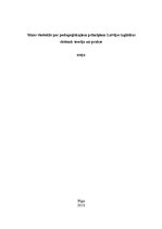 Eseja 'Trīs mācību principu raksturojums', 1.