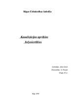 Konspekts 'Kanalizācijas aprēķins inženiertīklos', 1.